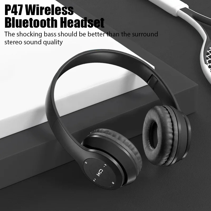 Wireless Bluetooth over-ear headset Black – product view 3 | SeeMyMails Marketplace