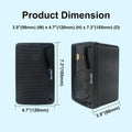 NNEOBA 3-Way Waterproof Wall Mount Speakers Black | SeeMyMails Marketplace
