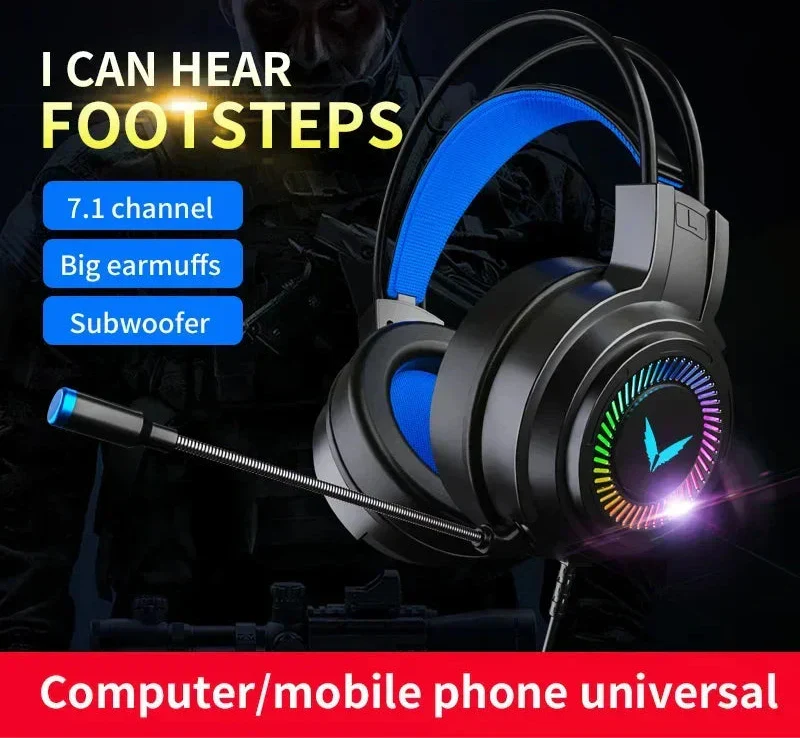 Virtual Surround Gaming Headset Black – product view 2 | SeeMyMails Marketplace