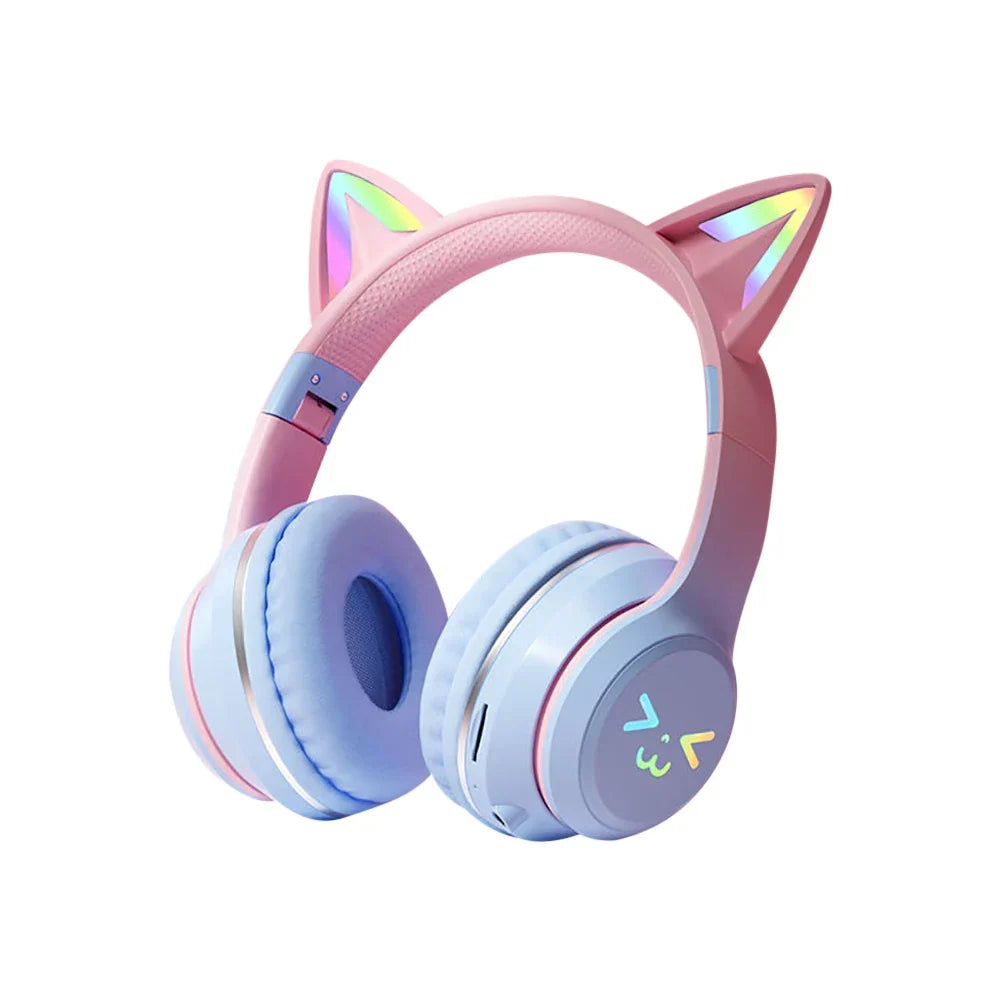 Cat Ear Wireless Bluetooth Headphone Blue – product view 2 | SeeMyMails Marketplace