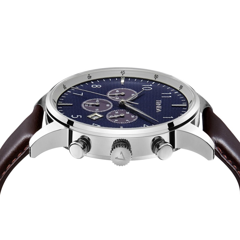 Trnda Men's Stainless Steel Watch, Dark Blue Dial | Trn-Ss43db | SeeMyMails Marketplace