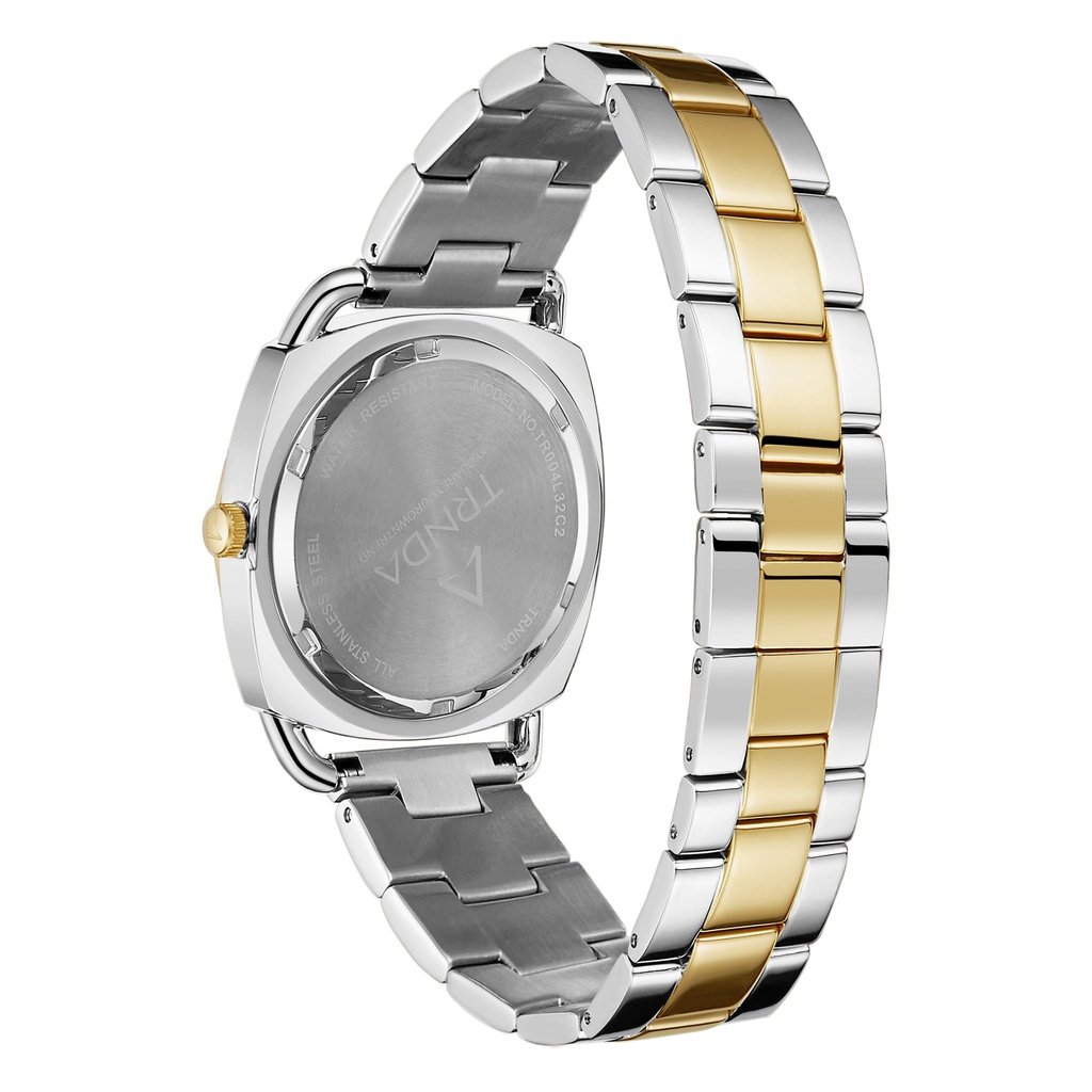 Trnda Women's Stainless Steel Watch, Silver-Gold Band | Trn-35.8 – product image 5 | SeeMyMails Marketplace
