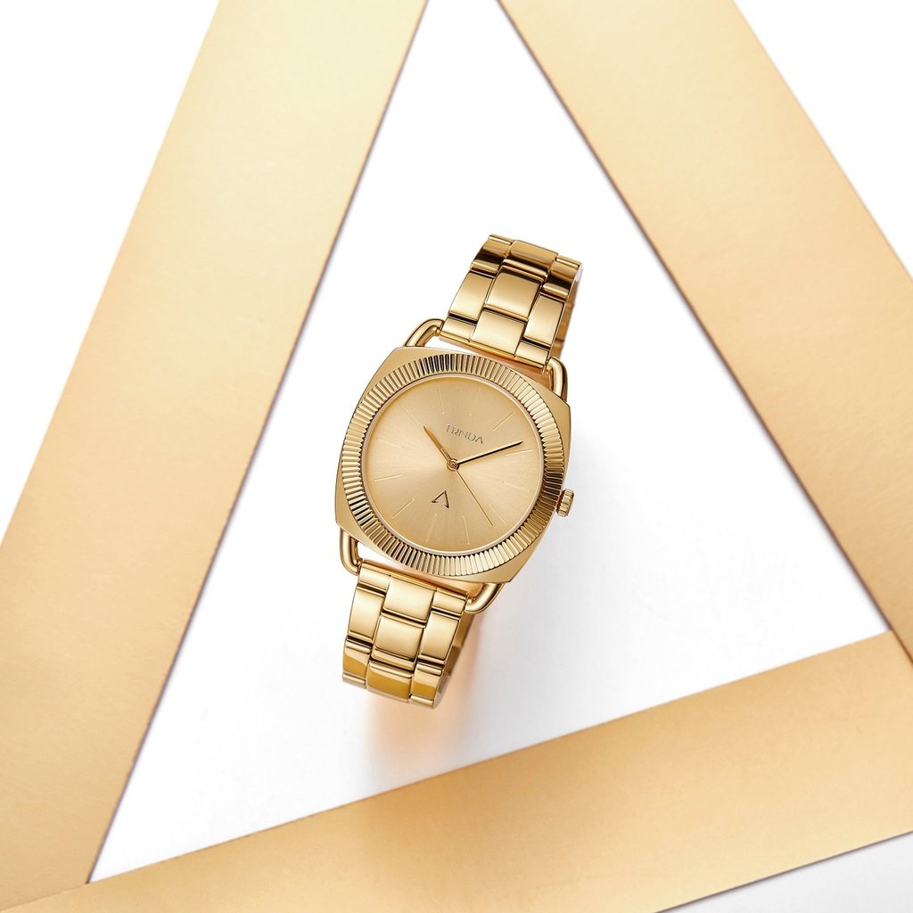 Trnda Women's Gold Stainless Steel Watch, Round Case | Trn-35.8g – product image 4 | SeeMyMails Marketplace