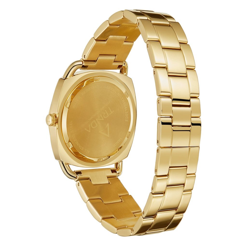 Trnda Women's Gold Stainless Steel Watch, Round Case | Trn-35.8g – product image 3 | SeeMyMails Marketplace