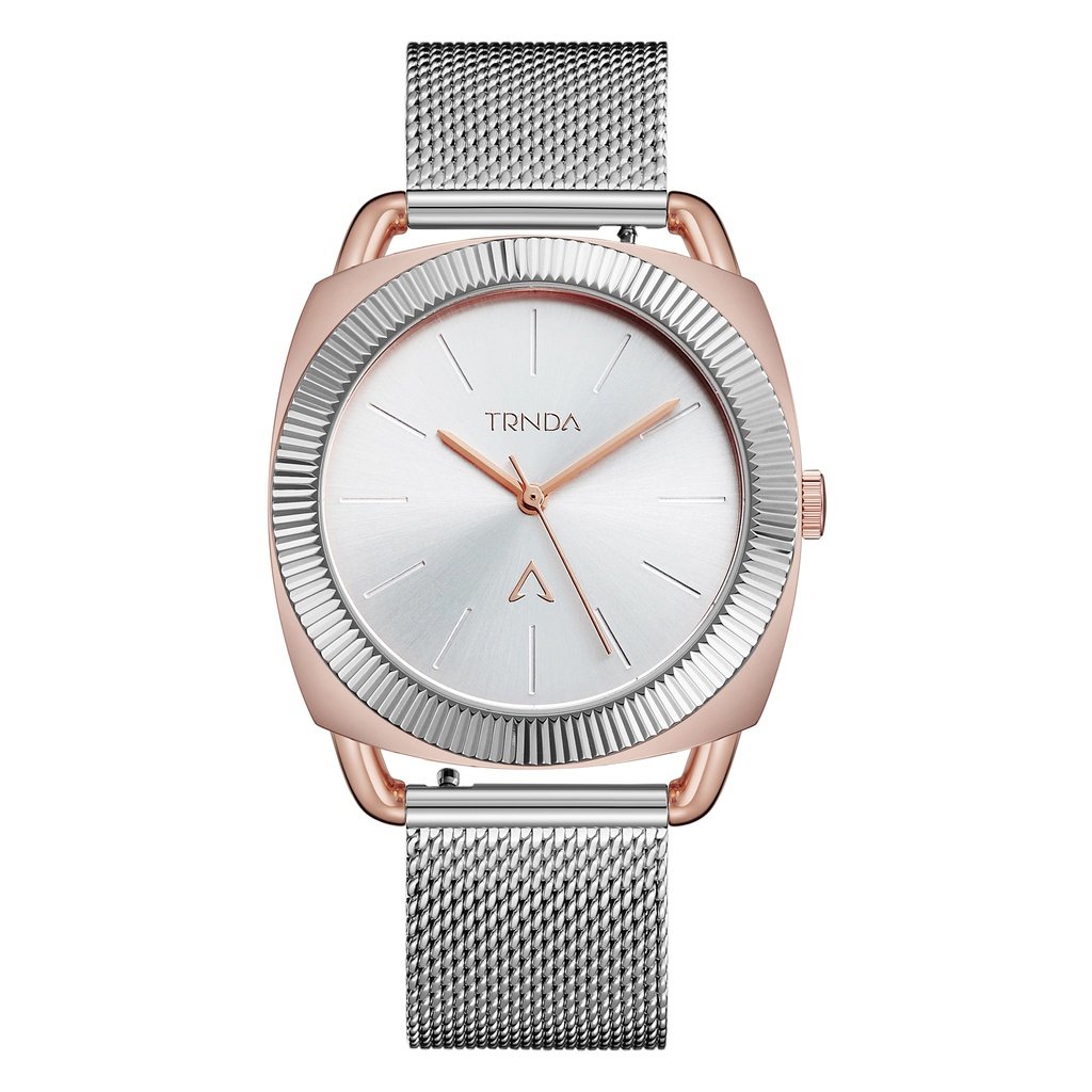 Trnda Women's Rose Gold Stainless Steel Watch, Silver Dial | Trnda-Rg35.8 – product image 2 | SeeMyMails Marketplace