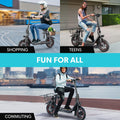 NNEMB Electric Scooter with Seat, Disc brakes, 12' Tyres, Motorised eScooter for Adults Teens Commut | SeeMyMails Marketplace