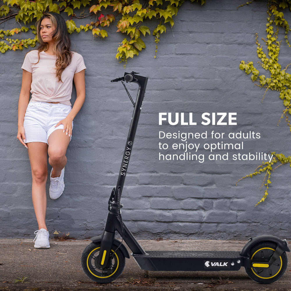 NNEMB Synergy 7 MkII Electric Scooter 500W 15Ah-Motorised eScooter for Adults-Black/Yellow – product view 5 | SeeMyMails Marketplace