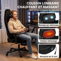 Chaise Gaming Ergonomique Massante et Coussin Lombaire Chauffant, Fauteuil Gaming Inclinable en Lin, | SeeMyMails Marketplace