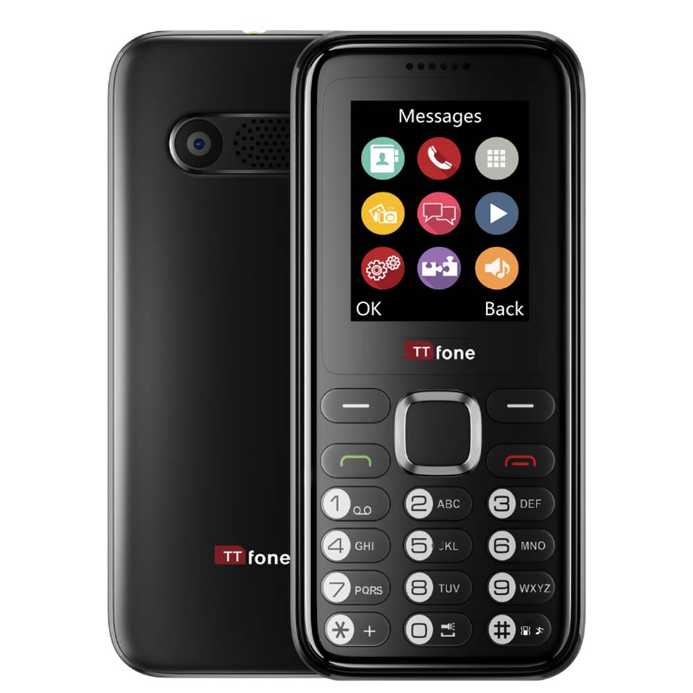 TTfone TT150 Black Dual SIM Mobile with USB Cable | SeeMyMails Marketplace