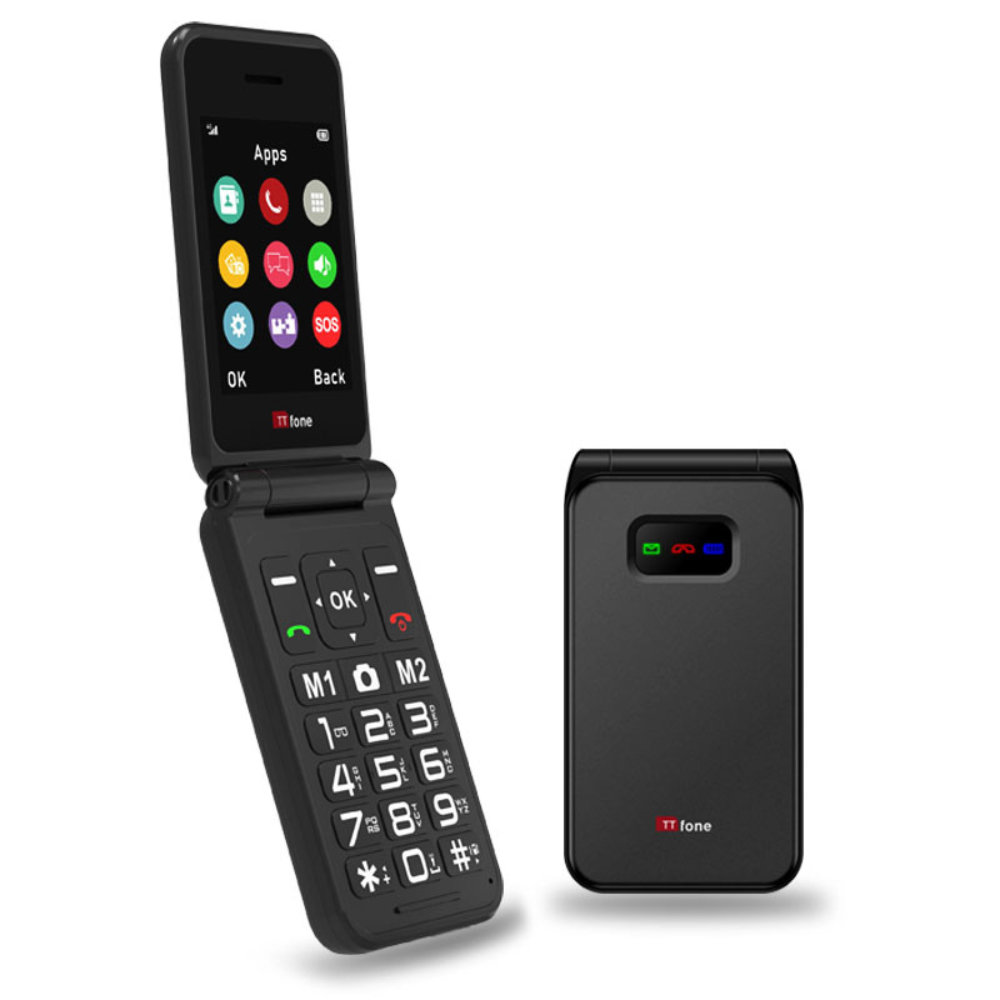TTfone Black TT760 4G Flip 4G Mobile with Mains Charger, O2 SIM – product image 5 | SeeMyMails Marketplace