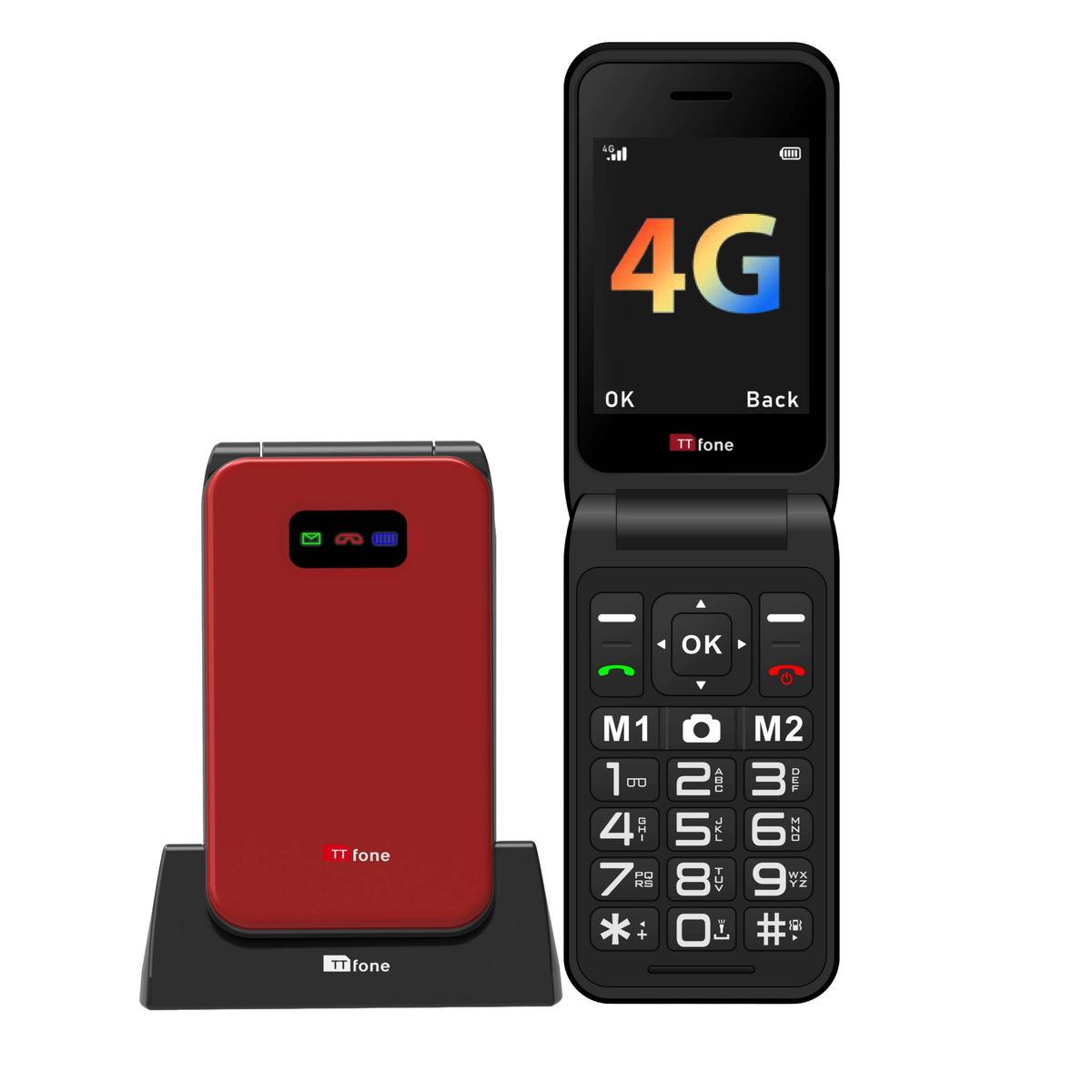 Used - TTfone TT760 4G Red with Dock Charger – product image 3 | SeeMyMails Marketplace