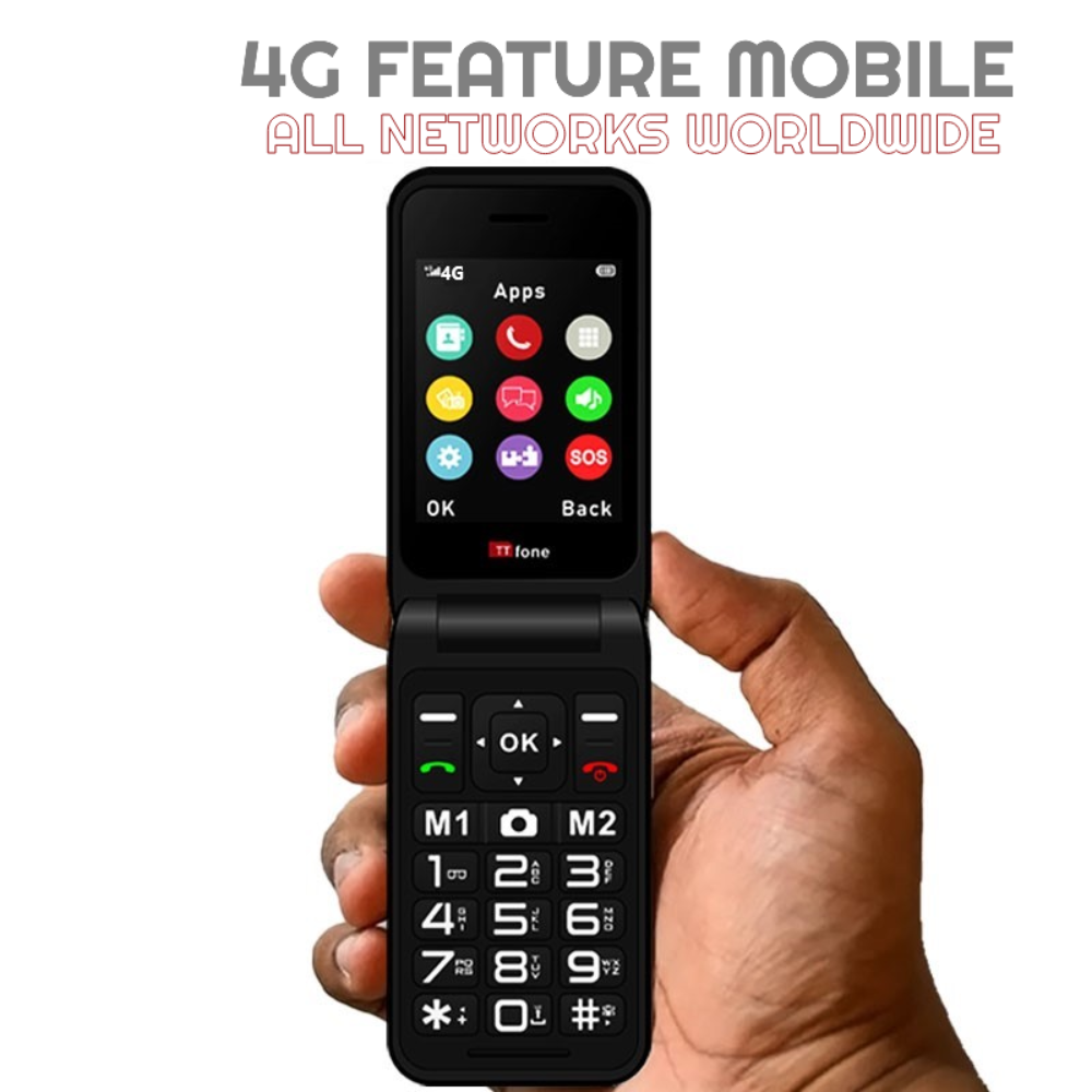 Used - TTfone TT760 4G Red with Dock Charger – product image 2 | SeeMyMails Marketplace