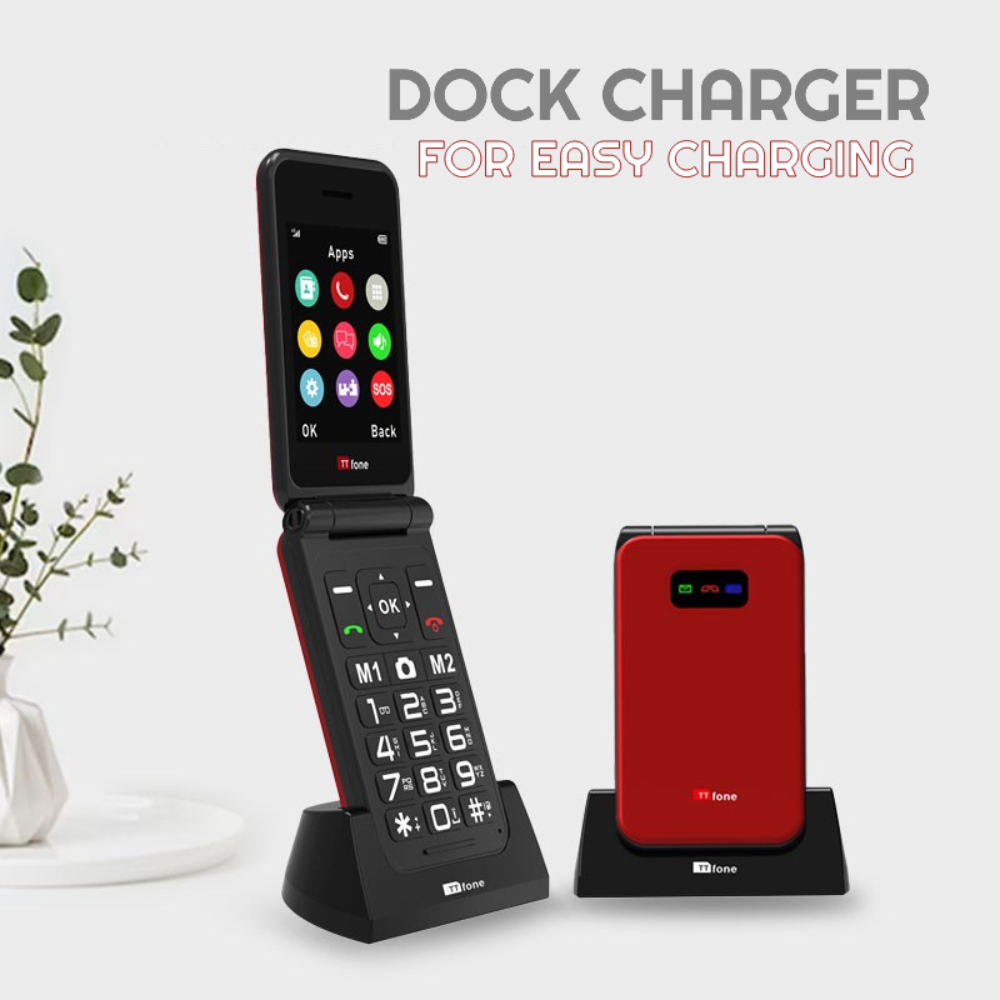 Used - TTfone TT760 4G Red with Dock Charger | SeeMyMails Marketplace