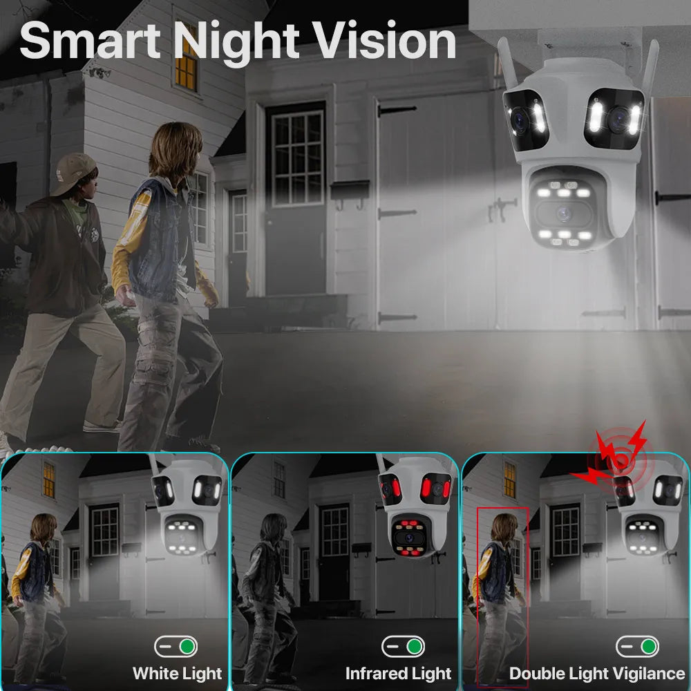 Three Lens 6K HD Outdoor WiFi Security Camera – product view 5 | SeeMyMails Marketplace