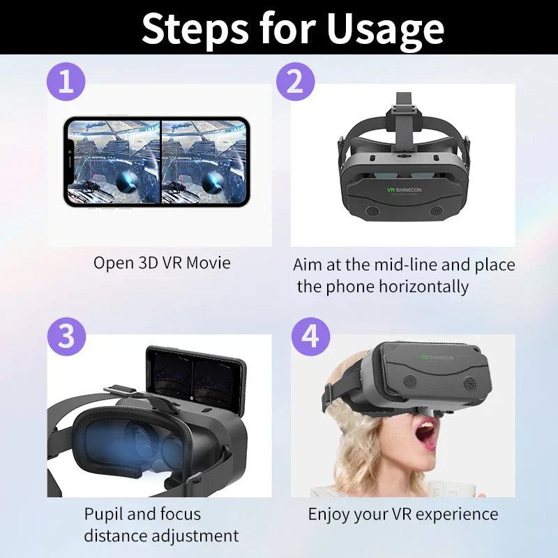 3D VR Glasses with Smart Goggles for Smartphones – product view 5 | SeeMyMails Marketplace