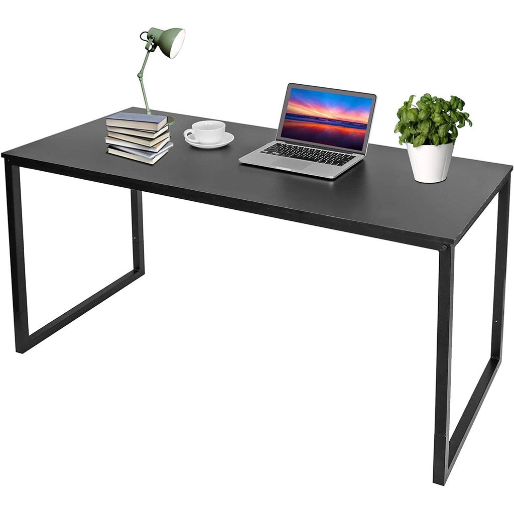 Black Metal Frame Wood Top Modern Home Office Laptop Computer Desk Writing Table – product view 2 | SeeMyMails Marketplace