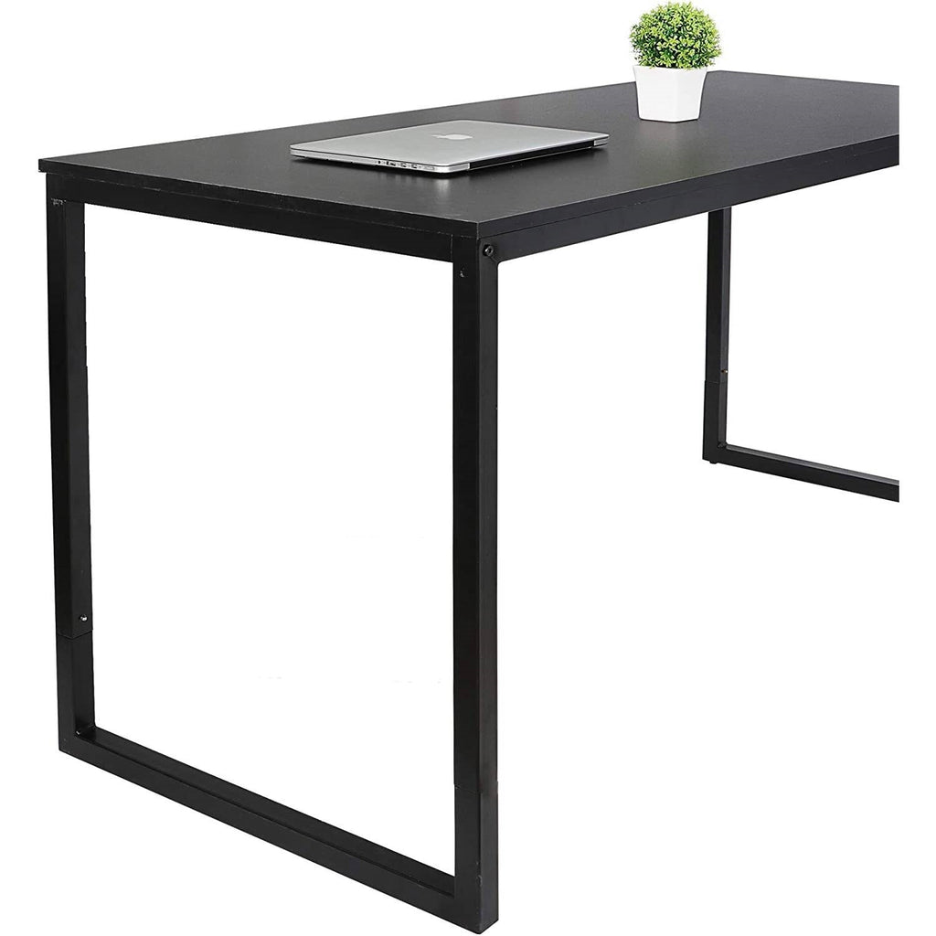 Black Metal Frame Wood Top Modern Home Office Laptop Computer Desk Writing Table – product view 3 | SeeMyMails Marketplace