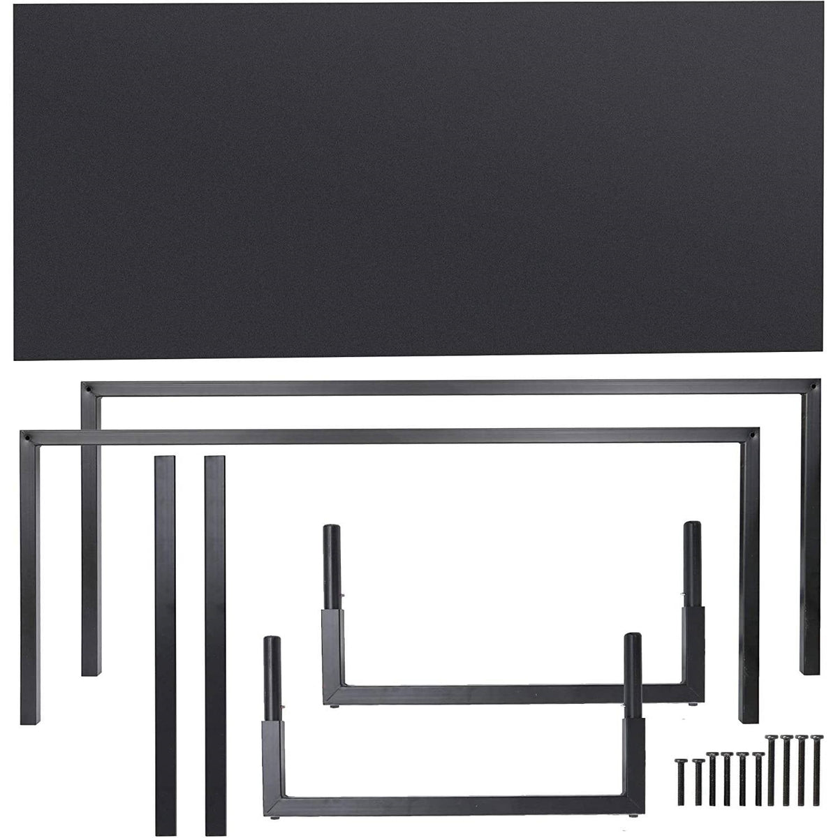 Black Metal Frame Wood Top Modern Home Office Laptop Computer Desk Writing Table – product view 4 | SeeMyMails Marketplace