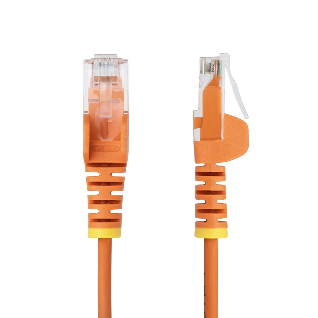 Star Tech 15m Orange Slim CAT6 Ethernet Cable, Snagless, 100W PoE, UTP, LSZH, 28AWG Pure Bare Copper – product view 3 | SeeMyMails Marketplace