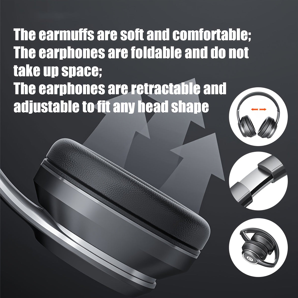 Wireless Over-Ear Headphones with Mic – product view 5 | SeeMyMails Marketplace