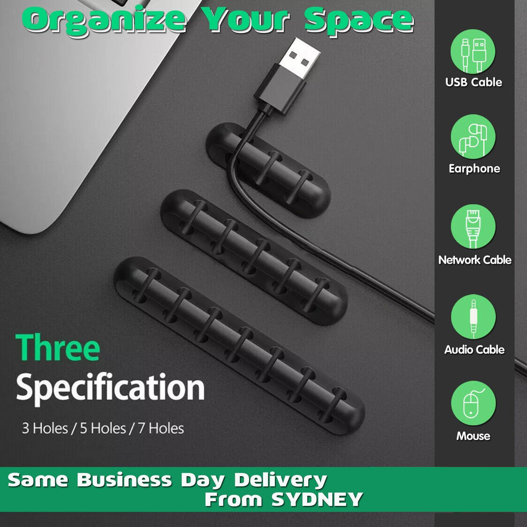 Value Pack Usb Charge Cable Holder Desk Cable Clips Organizer Cord Management – product view 6 | SeeMyMails Marketplace