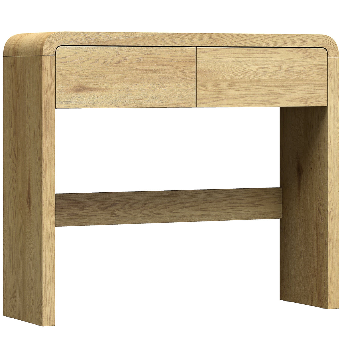 Table Console avec 2 Tiroirs, Console Meuble, 100 x 30 x 85 cm, Coins Arrondis et Plateau Épais, Boi – product view 10 | SeeMyMails Marketplace