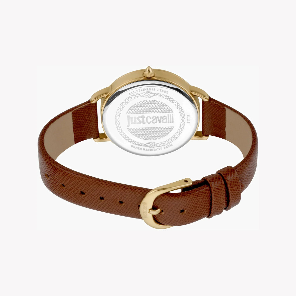 Just Cavalli Women's Brown Leather Watch, Champagne Dial | Jc1l117l0025 – product image 2 | SeeMyMails Marketplace