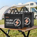 2 Pack 12V 100Ah Deep Cycle LiFePO4 Battery BMS Lithium Iron Phosphate Battery – product image 3 | SeeMyMails Marketplace