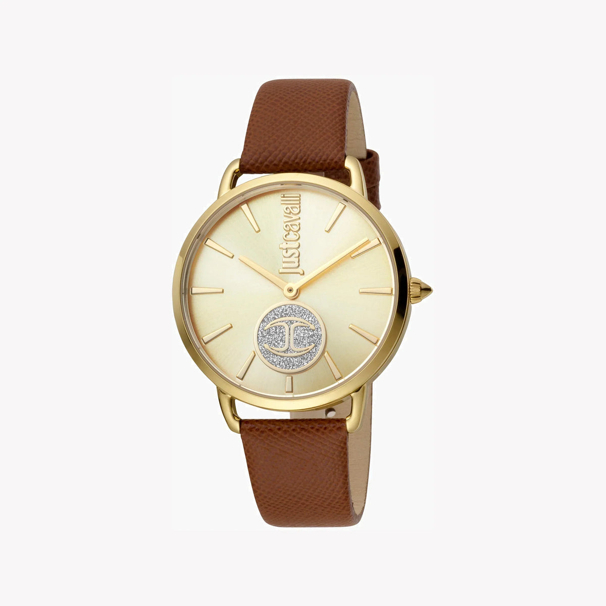 Just Cavalli Women's Brown Leather Watch, Champagne Dial | Jc1l117l0025 – product image 4 | SeeMyMails Marketplace