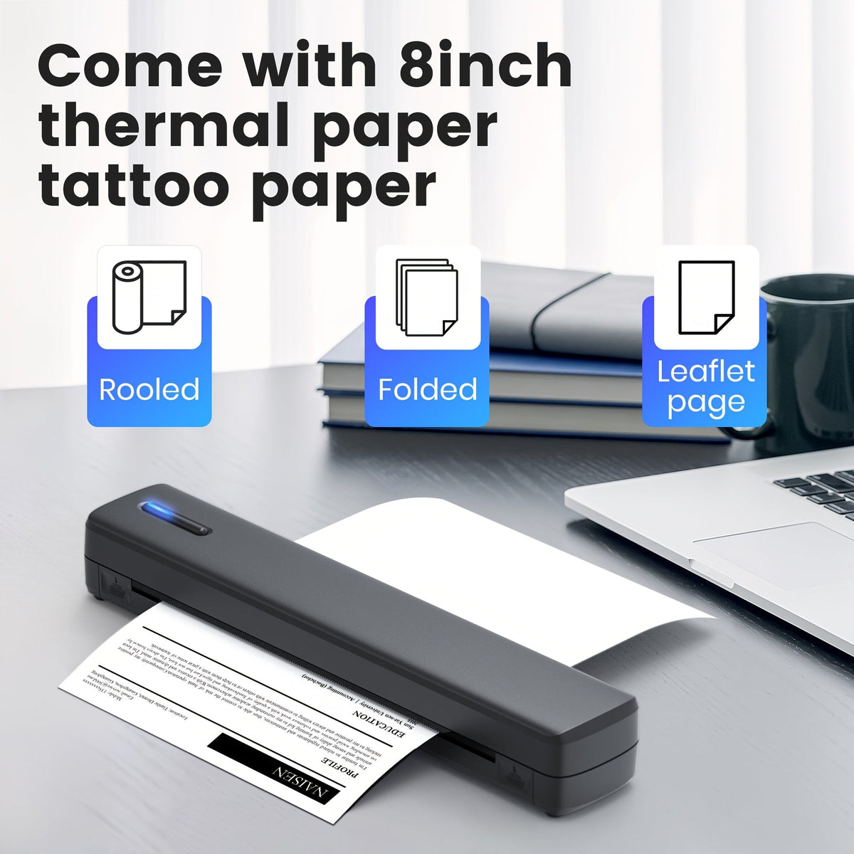 NNETM Portable Wireless Thermal Printer – Inkless Mobile Printer for A4 & Letter – product image 2 | SeeMyMails Marketplace