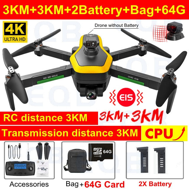 Professional 4K Camera Obstacle Quadcopter 5G FPV Professional Drones – product view 6 | SeeMyMails Marketplace