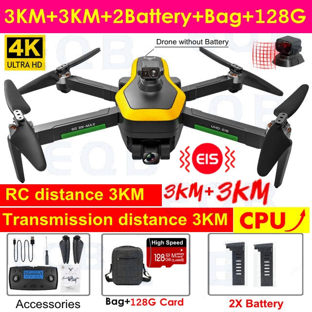 Professional 4K Camera Obstacle Quadcopter 5G FPV Professional Drones – product view 7 | SeeMyMails Marketplace