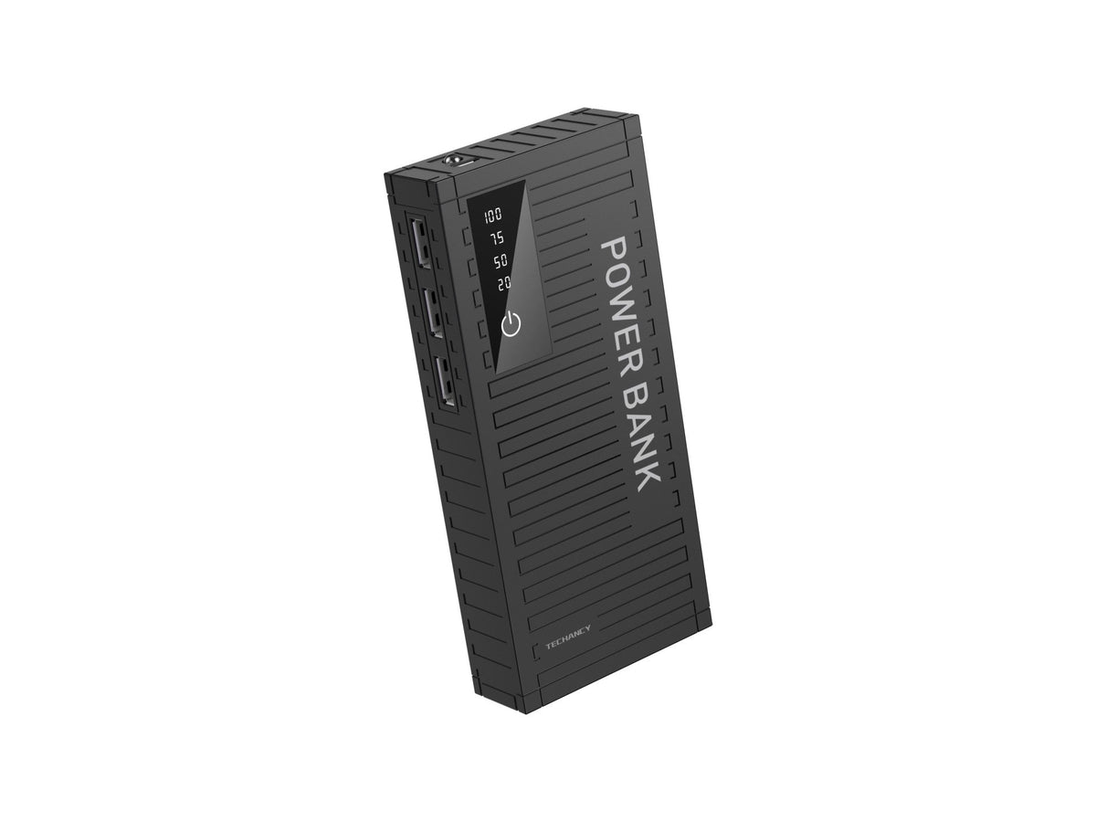 Techancy 5000mah Power Bank Preto TF2780，Carregamento Rápido De 2A,3 Saídas Usb Para Telemóvel/Table | SeeMyMails Marketplace