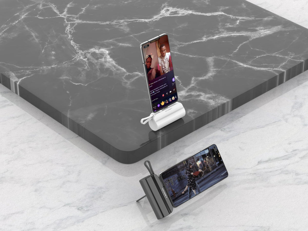 Carregador portátil Techancy 5000mAh, TF2778, cabo de carregamento 2 em 1 iP+Type-c com suporte para – product image 4 | SeeMyMails Marketplace