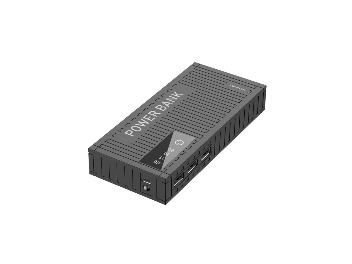 Techancy 5000mah Power Bank Preto TF2780，Carregamento Rápido De 2A,3 Saídas Usb Para Telemóvel/Table – product image 2 | SeeMyMails Marketplace
