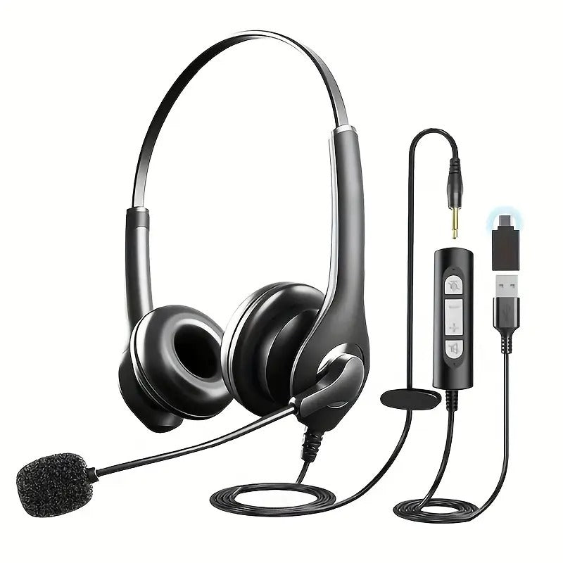 Wired Headset with Dual Noise Cancelling Mic for PC & Gaming – product image 2 | SeeMyMails Marketplace