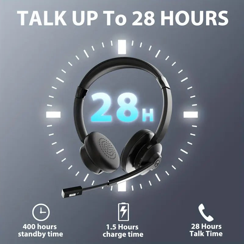 AI Noise Cancelling Wireless Headset with Mic – product view 2 | SeeMyMails Marketplace
