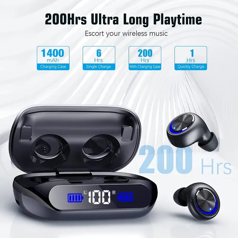 Wireless Earbuds Playtime Bluetooth 5.3 Noise Cancelling – product view 4 | SeeMyMails Marketplace