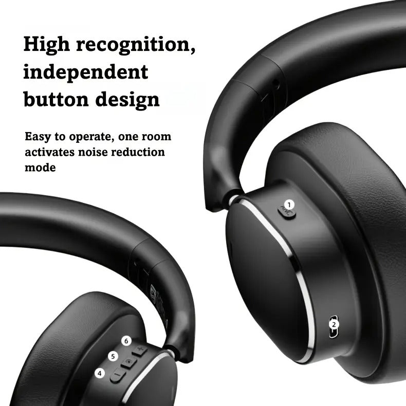 Wireless Bluetooth Over-Ear Headphones with ANC and Mic – product view 3 | SeeMyMails Marketplace