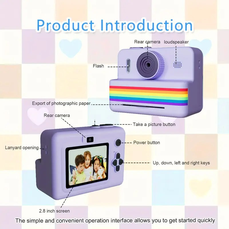 Portable Photo Printer Camera with Rechargeable Battery – product image 3 | SeeMyMails Marketplace