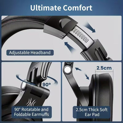 NNETM Studio &amp; Gaming Headset with Boom Mic