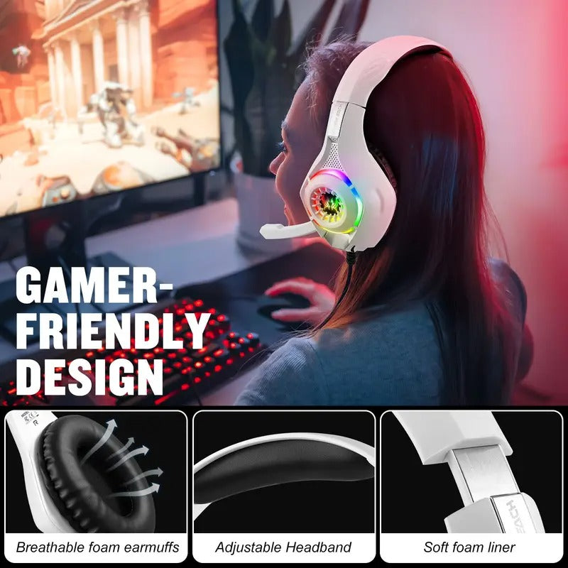 Gaming Headset with Mic & LED Lights – product view 2 | SeeMyMails Marketplace