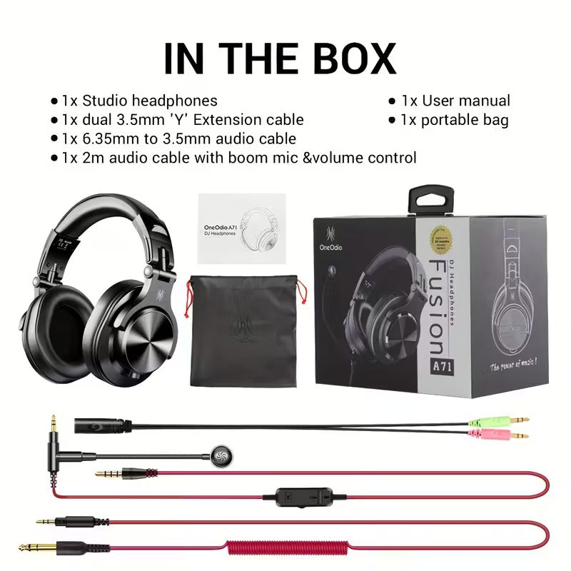 NNETM Studio &amp; Gaming Headset with Boom Mic