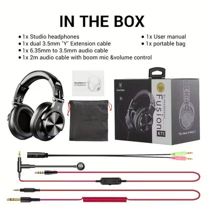NNETM Studio &amp; Gaming Headset with Boom Mic