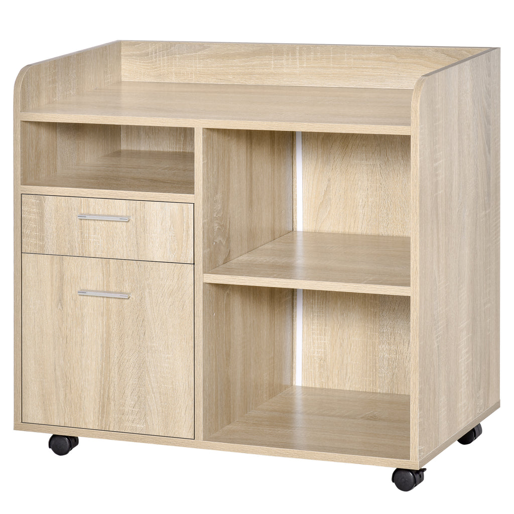Support d'imprimante - Caisson d'organisation de Bureau Roulant - Dim. 80l x 40P x 72H cm en Bois Ch – product image 7 | SeeMyMails Marketplace
